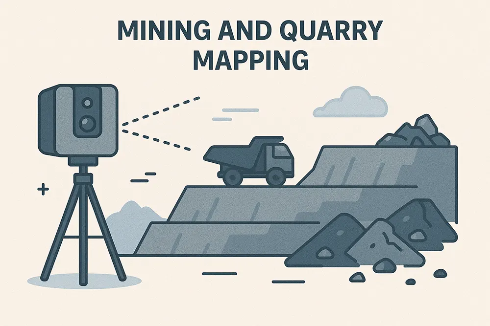 Mining and Quarry Mapping with 3D scanner